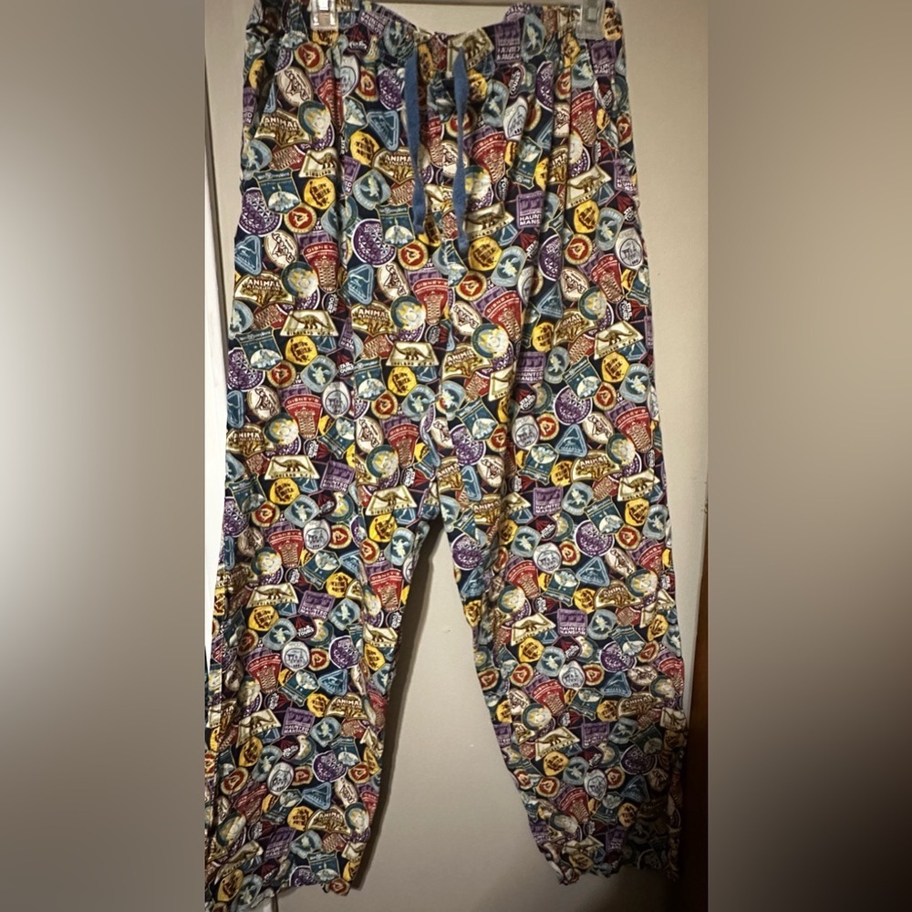 Disney Parks attraction men’s lounge pants size large